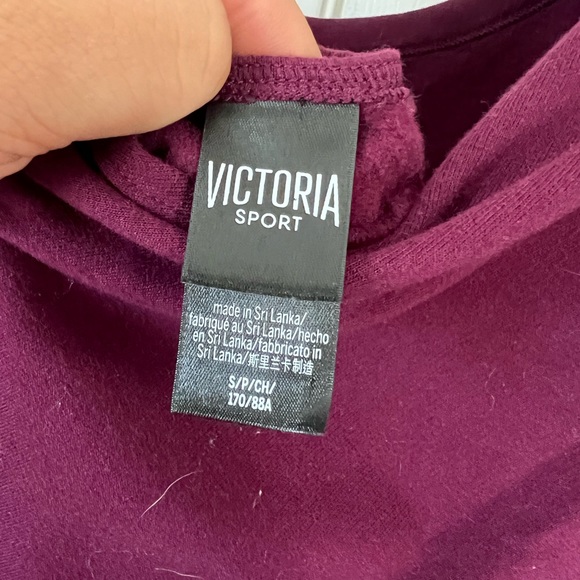 Victoria Sport Victoria’s Secret Crewneck Sweatshirt Scoopback Purple Size S - Picture 3 of 3